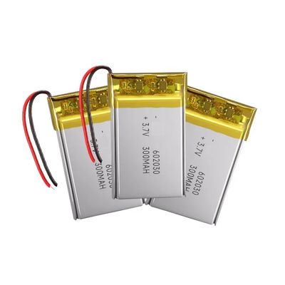 300mAh Li Polymer Battery 3.7 V Short Circuit Protection