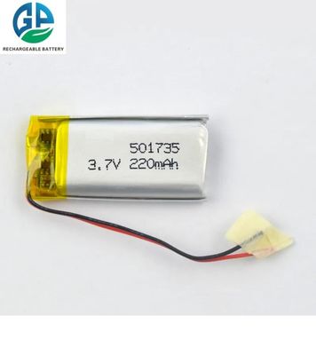 Oem Rechargeable Li Polymer Battery Pack 501735 3.7v 220mah