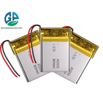 Rechargeable 3.7 V Lipo Battery 180mah 402030 Kc Un38.3 Certified