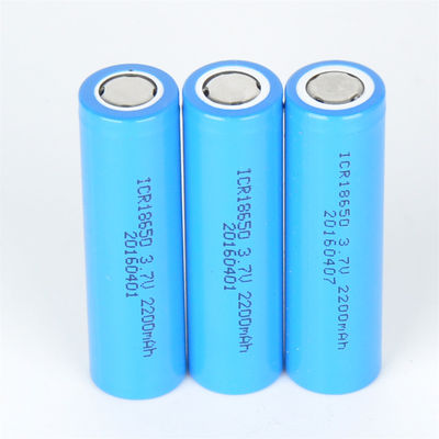 Batería recargable Li-ion 18650 3.7V 2200mAh